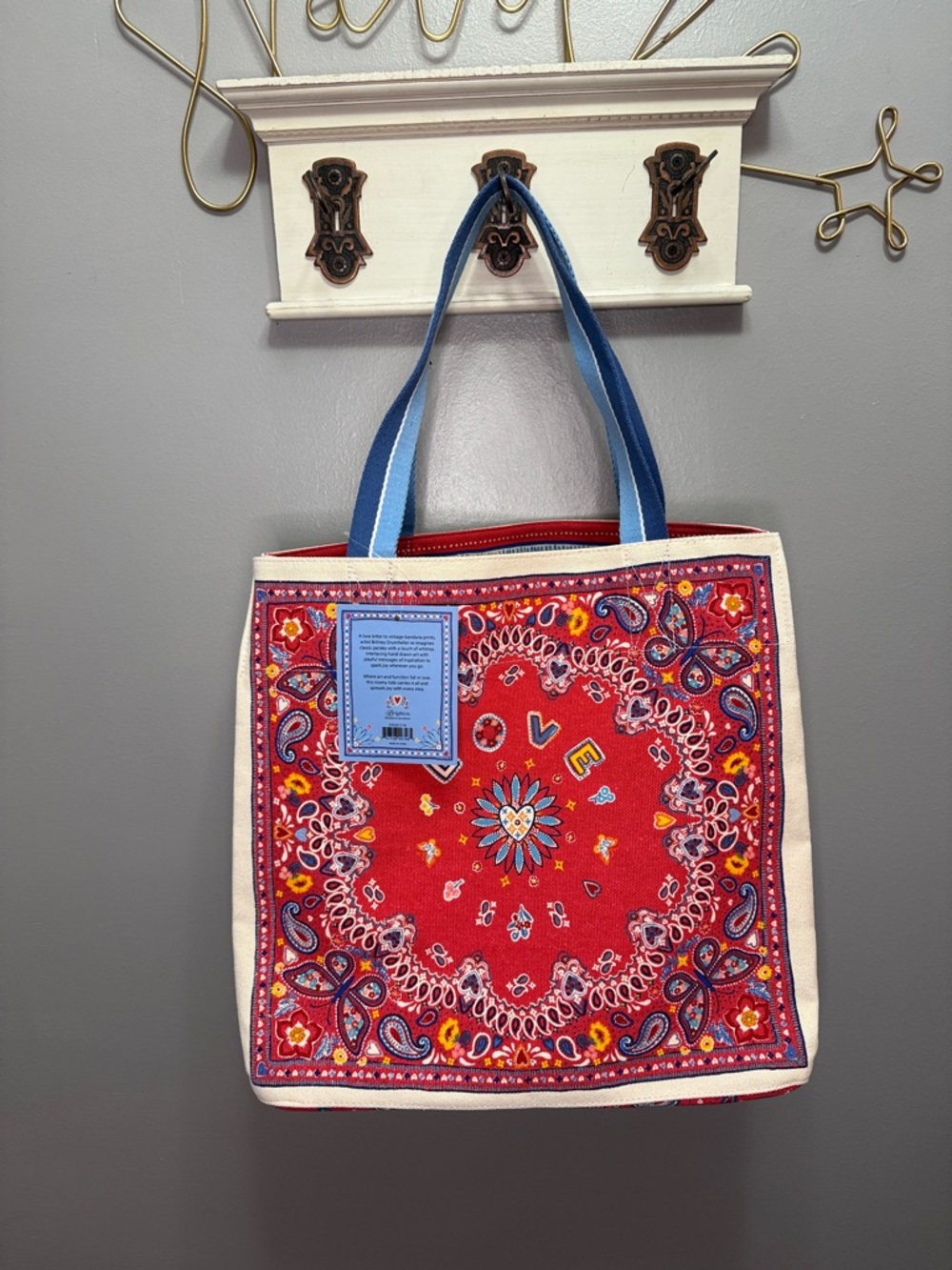 NWT New Brighton Multicolor
Bandana Love Tote - Picture 3 of 8